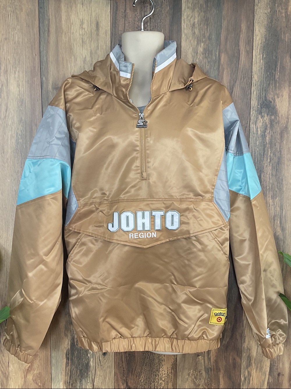 STARTER Pokemon Johto Region Anorak Pullover Jacket NWT XL
